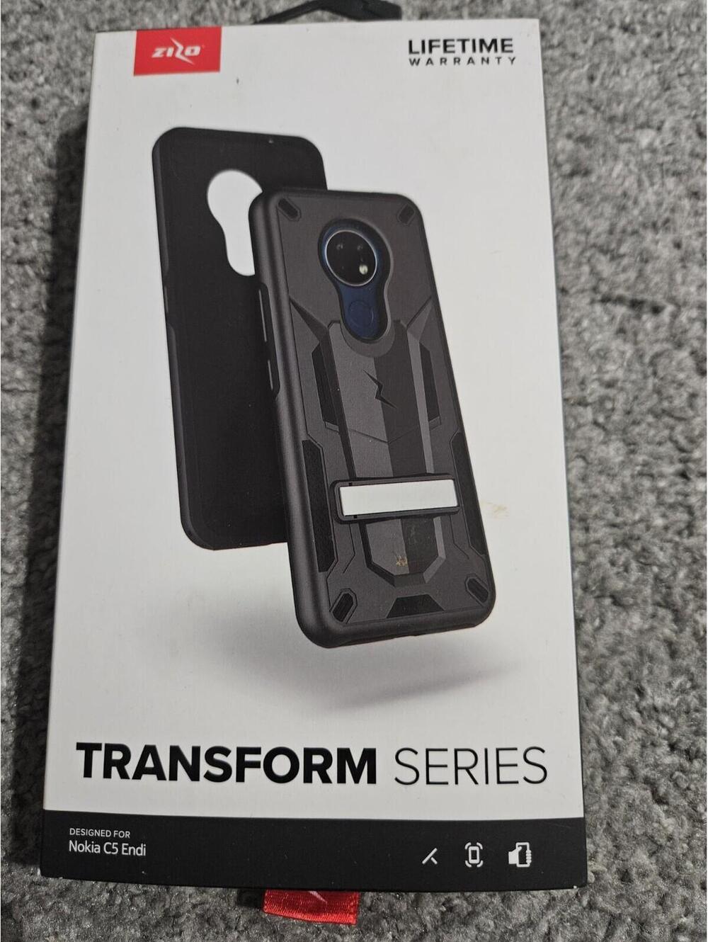 Phone Case For Nokia C5 Endi Zizo Transform Series Black Bolt